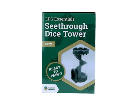 LPG Seethrough Dice Tower - Grey Online now