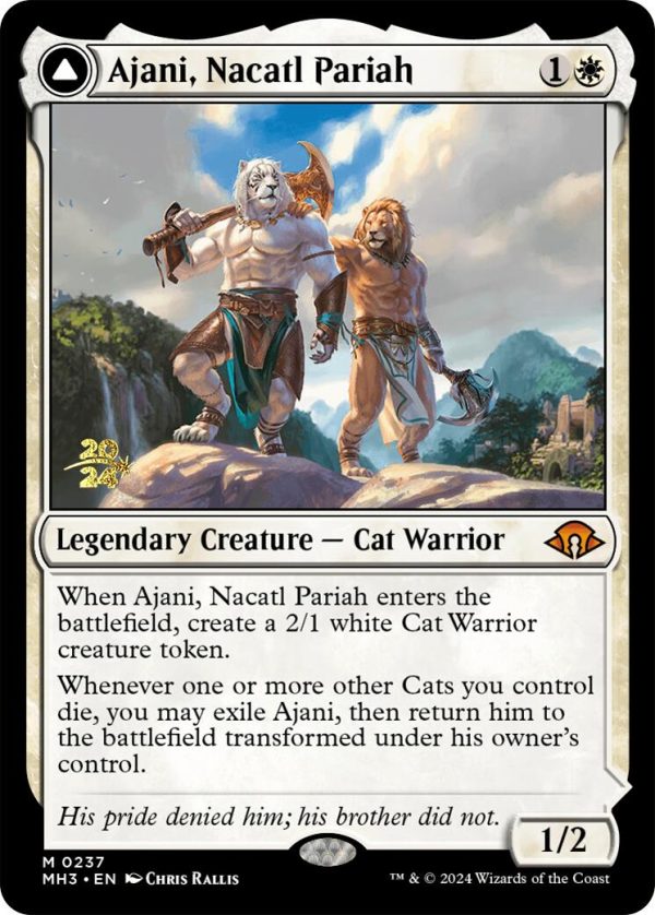 Ajani, Nacatl Pariah [Modern Horizons 3 Prerelease Promos] Online Hot Sale