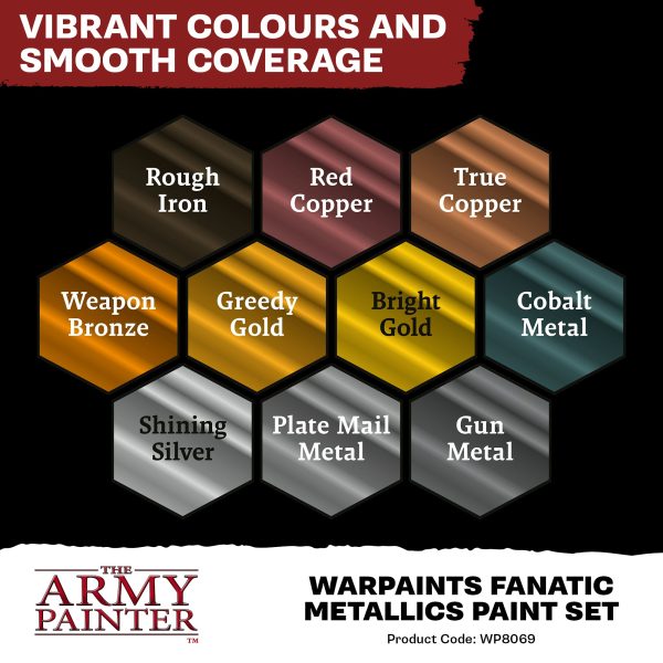 Army Painter - Warpaints Fanatic - Metallics Set For Discount