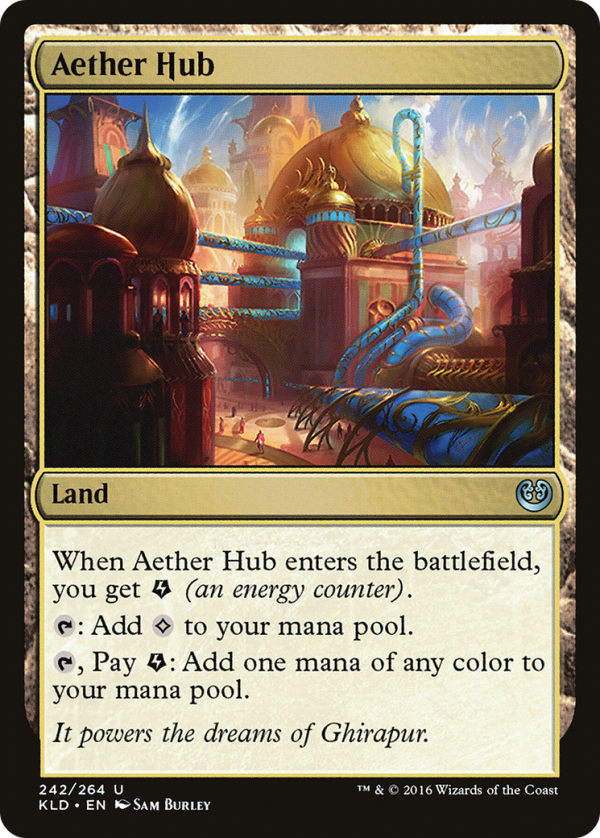 Aether Hub (Ripple Foil) [Modern Horizons 3 Commander] For Sale