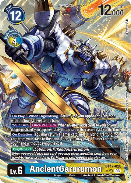 AncientGarurumon [BT17-028] (Alternate Art) [Secret Crisis] Sale