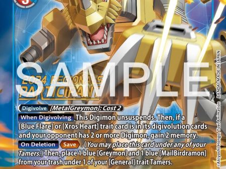 ZeigGreymon [BT11-031] (2024 Regionals Participant) [Dimensional Phase] Sale