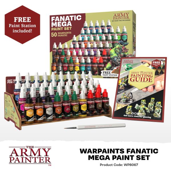 Army Painter - Warpaints Fanatic - Mega Paint Set Discount