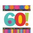 60! Birthday Dots & Stripes Lunch Tissues 16pcs Cheap