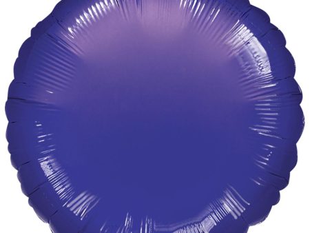 Metallic Purple Round Foil Balloon 18in Online