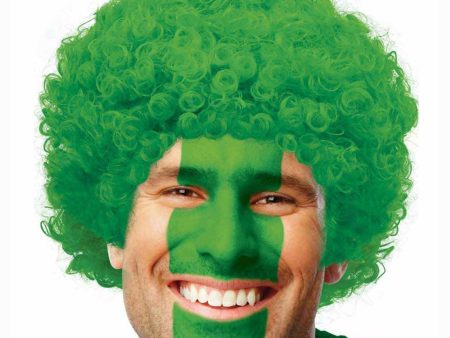 Adult Green Curly Wig on Sale