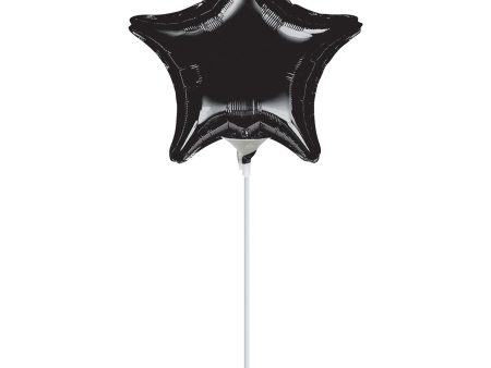 Black Star Foil Balloon 4in Online now