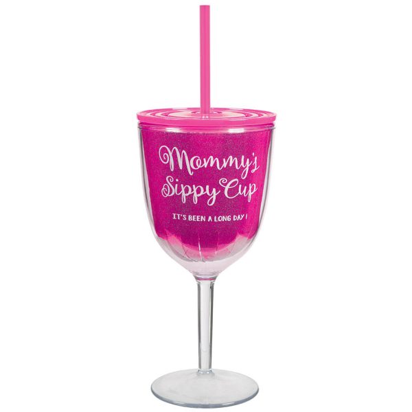 Baby Shower Mommy s Plastic Wine Glass Supply