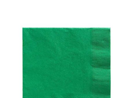 Festive Green Beverage Tissues 20pcs Cheap