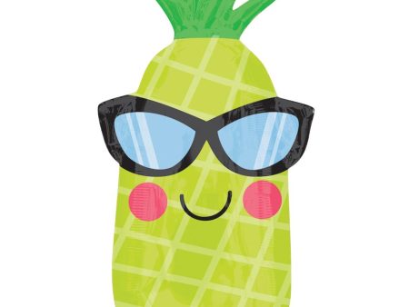 Fun in the Sun Pineapple Junior Shape Balloon 30x66cm For Sale