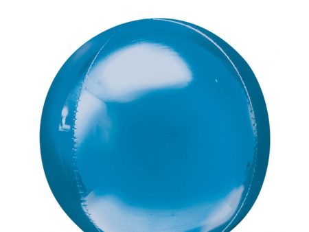 Blue Orbz Foil Balloon 38x40cm Discount