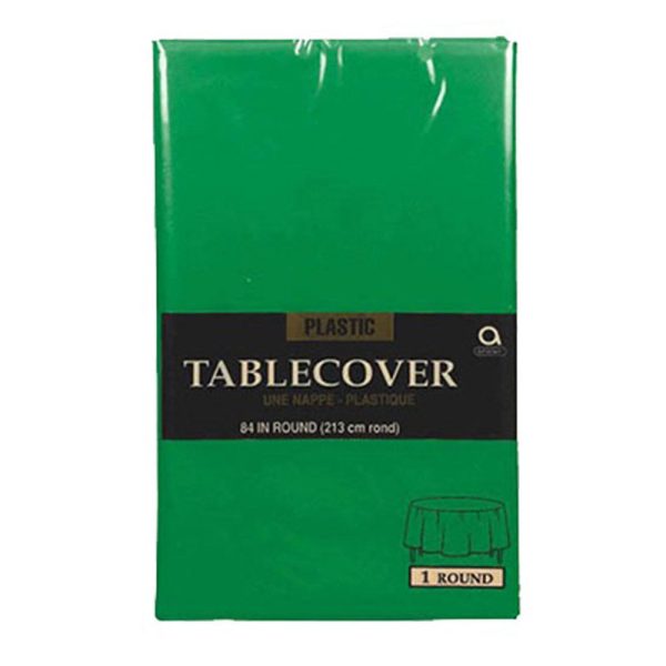 Green Round Plastic Table Cover Online