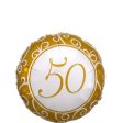 50th Anniversary Round Balloon 45cm Fashion